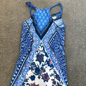 Colorful tank top dress with tags in size S